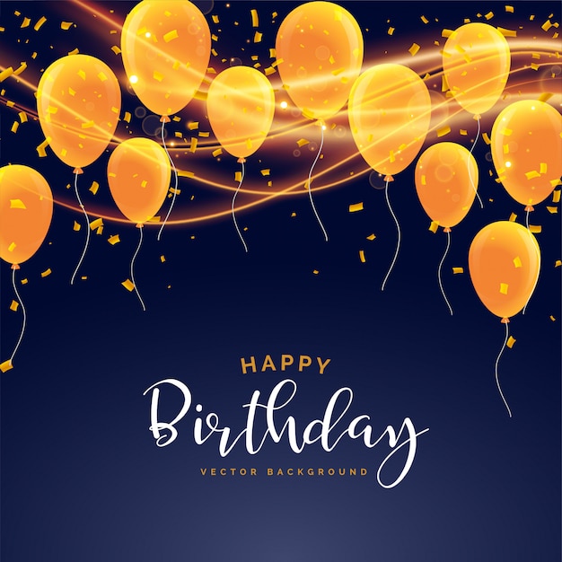 happy birthday celebration card design