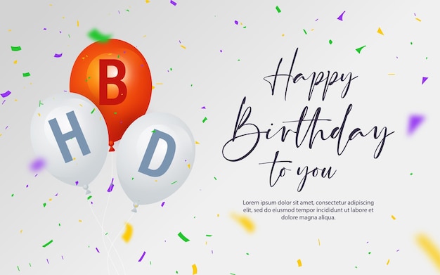 Happy birthday design background