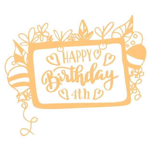 Vector happy birthday design