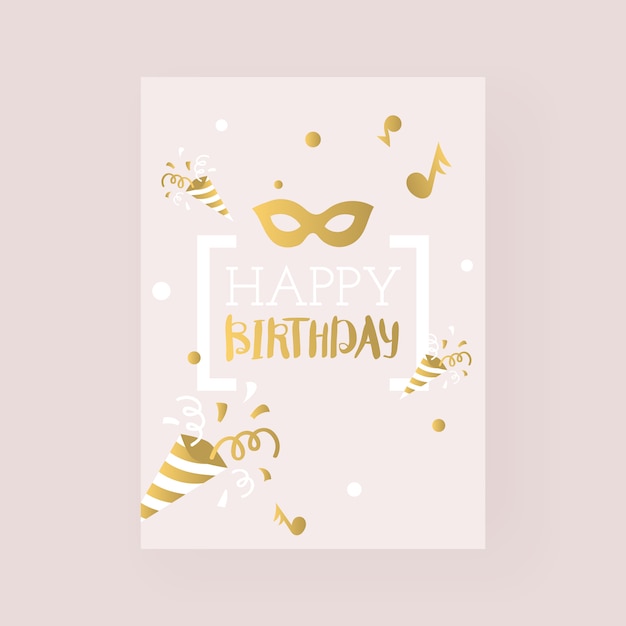 Happy birthday greeting card 