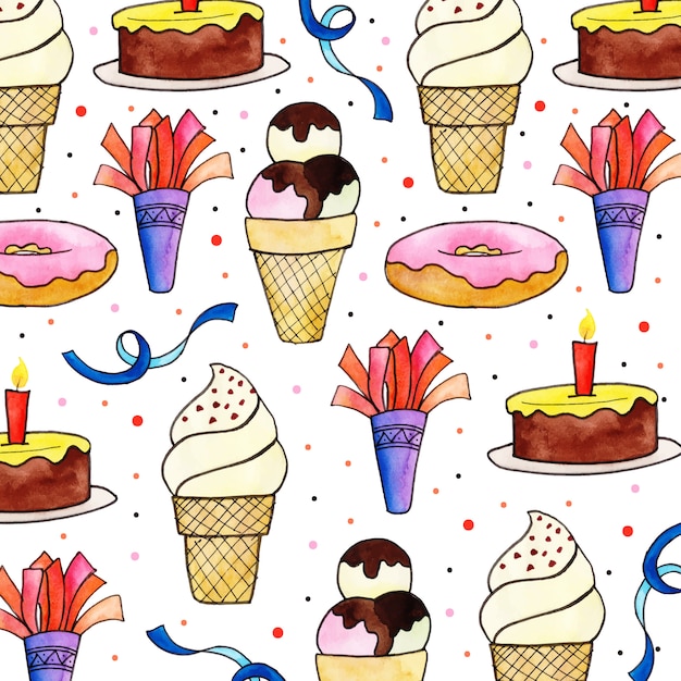 Happy Birthday Pattern Background