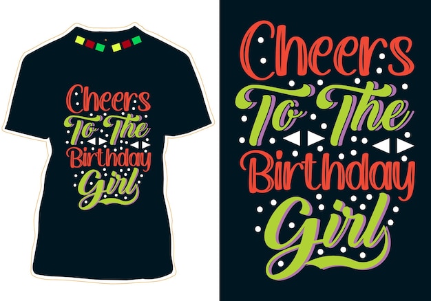 Happy Birthday T-shirt Design vector