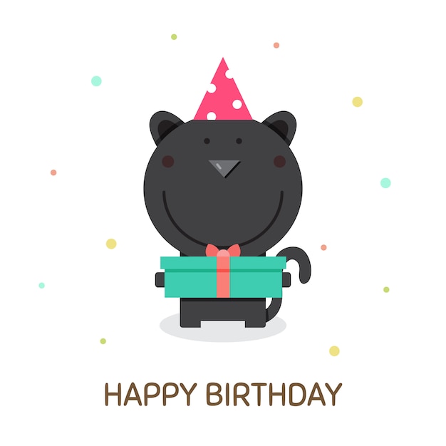 Happy Birthday. Vector illustration.