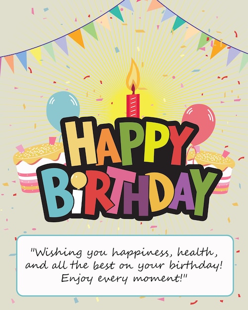 Happy Birthday Wishing Card