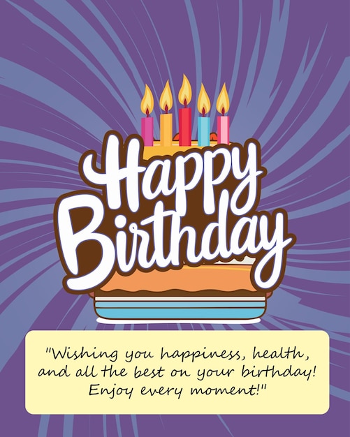 Happy Birthday Wishing Card