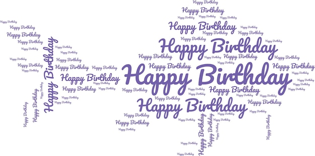 Happy Bithday text effect design f