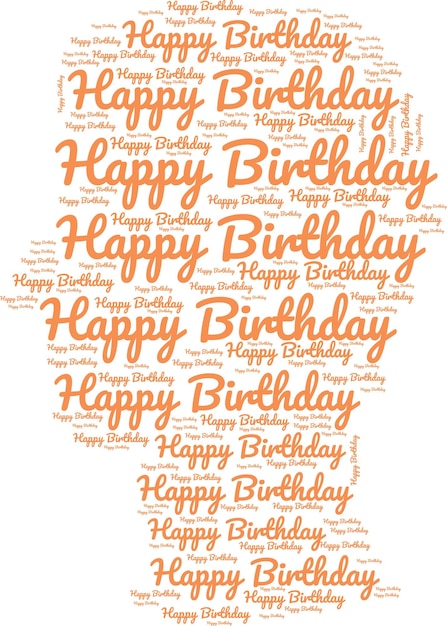 Happy Bithday text effect design f