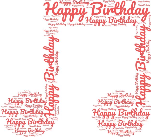 Happy Bithday text effect design f