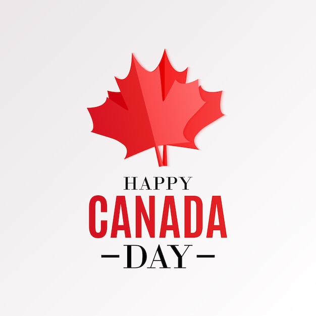 Happy Canada Day Background greeting card