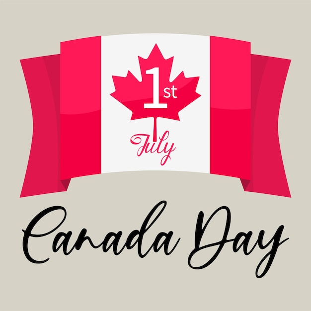 Happy Canada Day Canada Day Holiday Banner Design