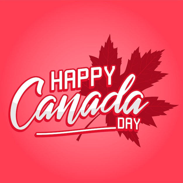 Happy Canada day icon Canada day