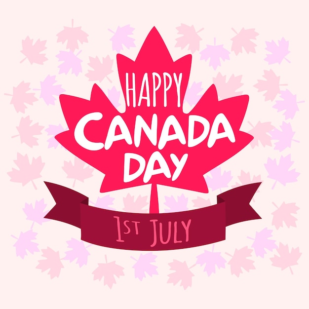 Happy Canada day icon Canada day