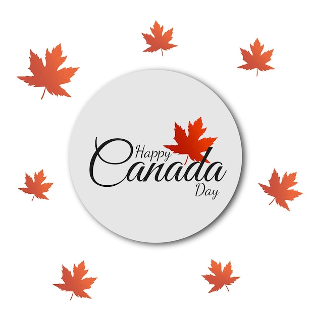 Happy Canada day, Vector Illustration.