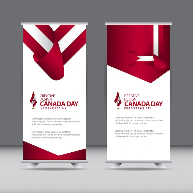 Happy Canada Independence Day Celebration Creative   Template  