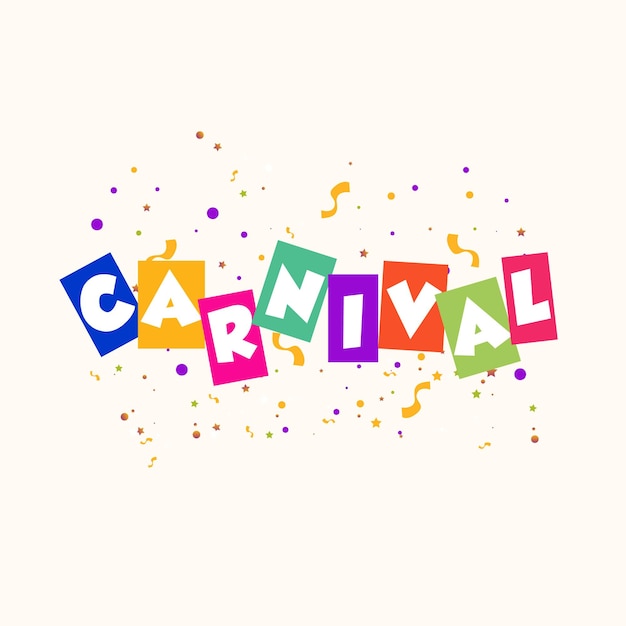 Happy Carnival Party Social Media Post Illustration