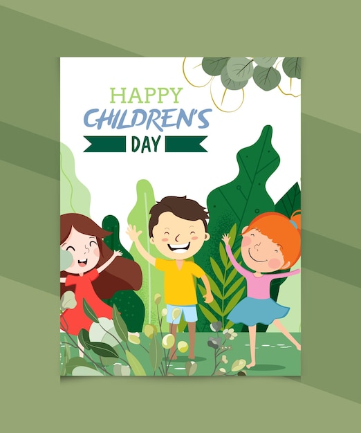 Happy Children Day Illustration