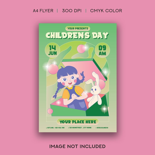 Happy Children's Day Flyer