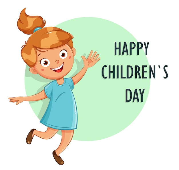 Happy Children's day greeting card 1 June