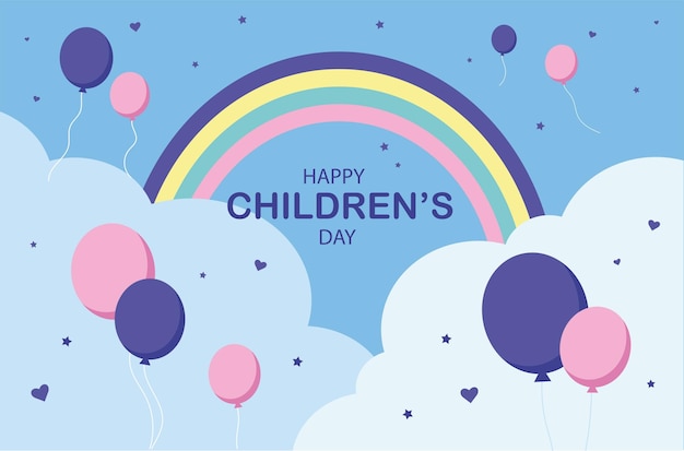 Happy children s day poster