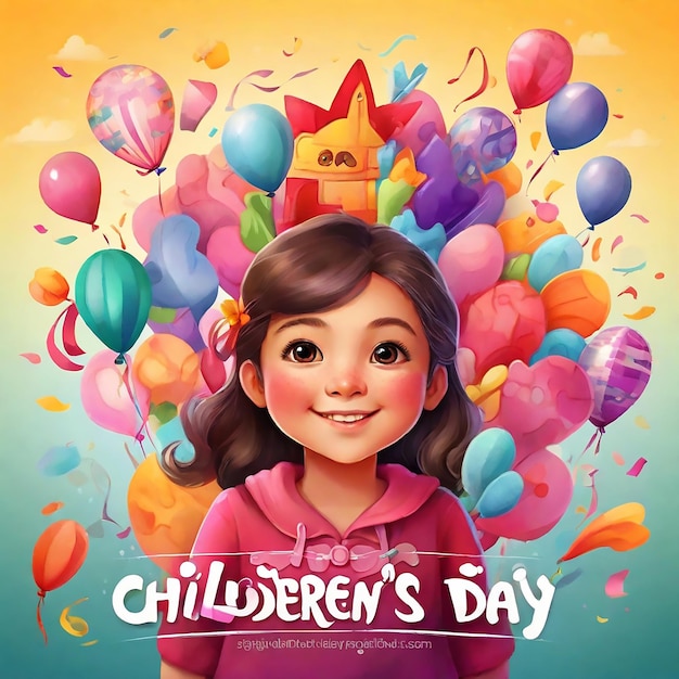 Happy childrens day play background