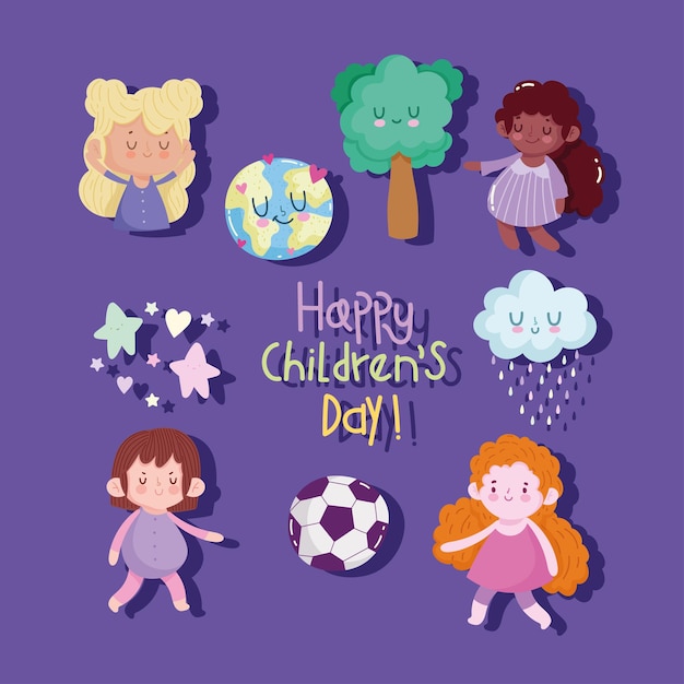 Happy childrens day poster