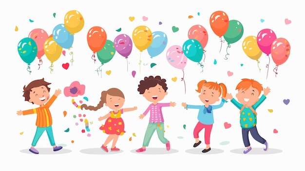 Happy Childrens Day Vector Illustration Playful Colorful Joyful Kids Celebration Adobe Stock