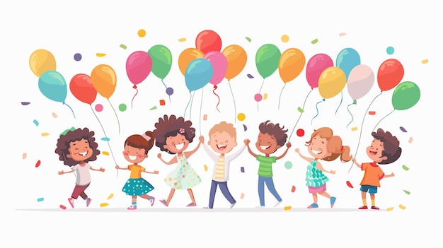 Happy Childrens Day Vector Illustration Playful Colorful Joyful Kids Celebration Adobe Stock