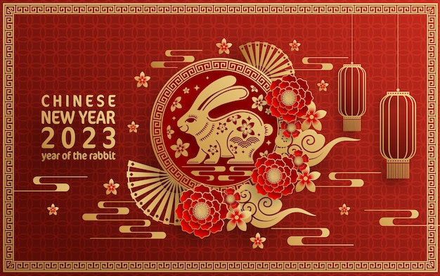 Happy chinese new year 2023 year of the rabbit