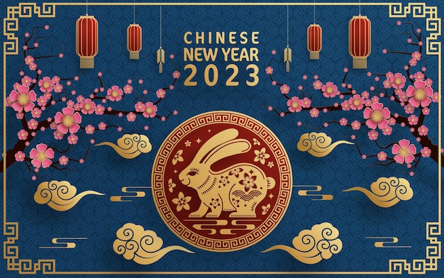 Happy chinese new year 2023 year of the rabbit