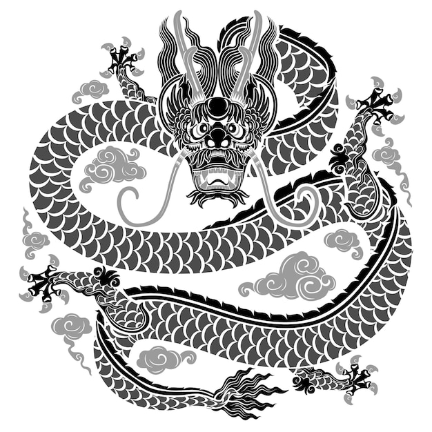 Happy chinese new year 2024 the dragon zodiac sign