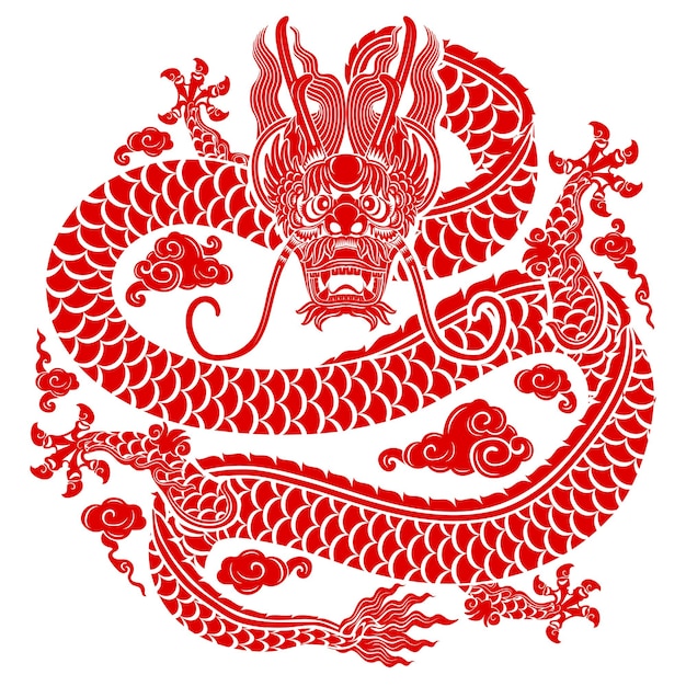 Happy chinese new year 2024 the dragon zodiac sign