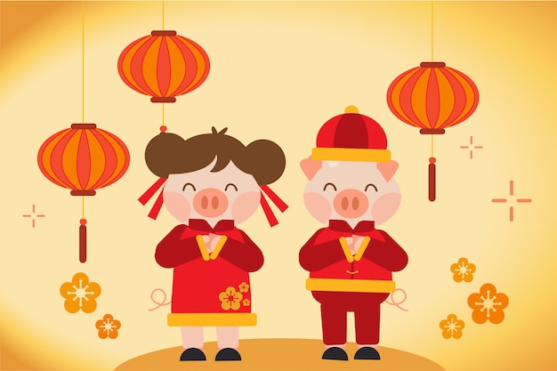 Happy chinese new year card