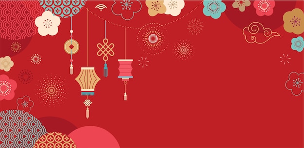 Happy Chinese new year design.