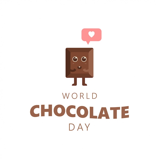 Happy chocolate Day cute cartoon love