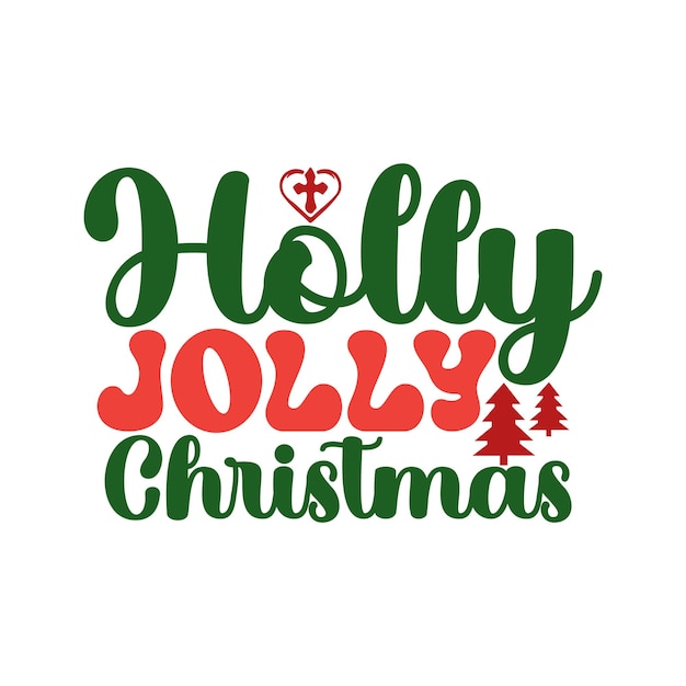 Happy Christmas SVG Vector Design