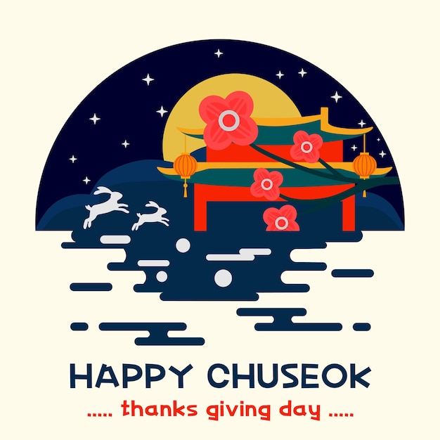 Happy chuseok festival day