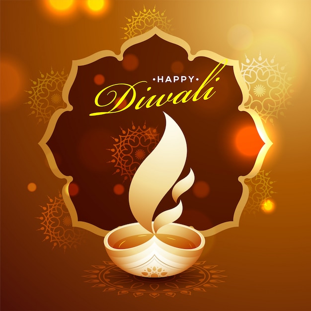 Happy Diwali Background.