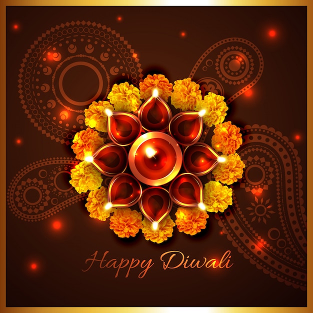 Happy diwali background