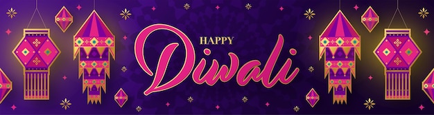 Vector happy diwali deepavali the indian festival