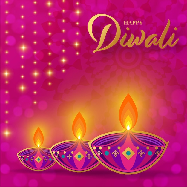 Happy diwali deepavali the indian festival