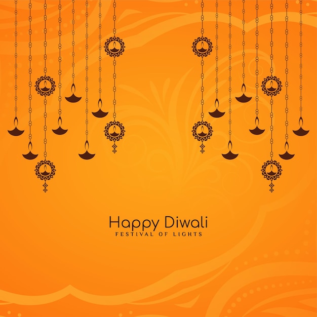 Happy Diwali festival celebration ethnic religious background design