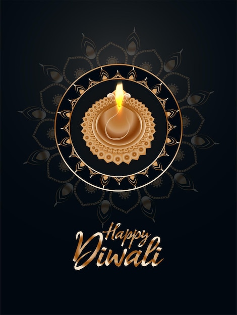 Happy diwali festival of light background