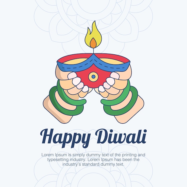 Happy Diwali, festival of lights banner, Indian festival beautiful artistic background design