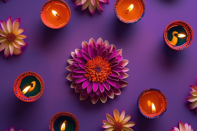 Vector happy diwali festival of lights india celebration colorful template