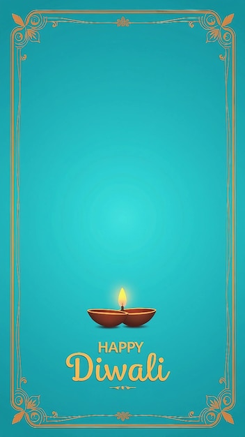 Vector happy diwali festival of lights simple design