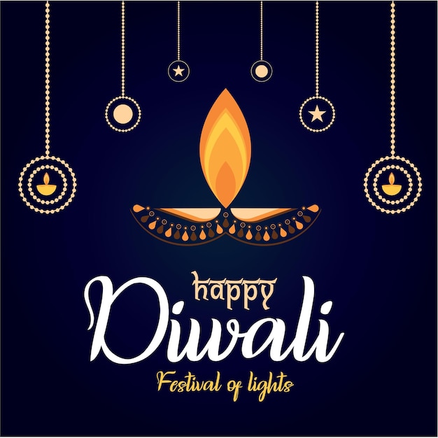 Happy diwali festival of lights