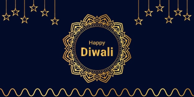 Happy Diwali greeting banner