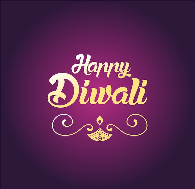 Happy Diwali greeting card for Hindu community, Indian festival