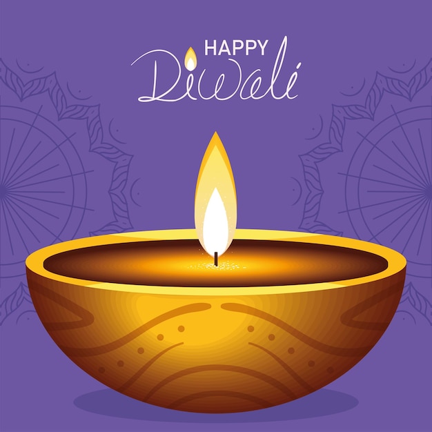 Happy Diwali greeting card