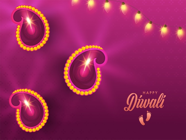 Happy Diwali Greeting Design